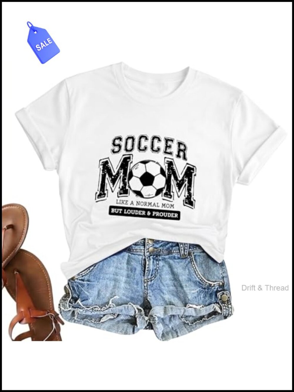 Soccer Mom Shirt Women Graphic Tee Cotton Blend Crew Neck Short Sleeve